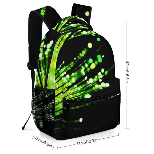 yanfind Children's Backpack Fiber Optical Network Internett Glass Patch Communicate Straw Blure Backbone Light Technology Preschool Nursery Travel Bag