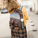yanfind Children's Backpack Girl Blonde Clouds Hands Landscape Photoshoot Daylight Mountains Light Arms Preschool Nursery Travel Bag