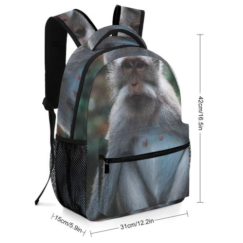 yanfind Children's Backpack Indonesien Ubud Gianyar Wildlife Free Monkey Wallpapers Baboon Images Bali Pictures Preschool Nursery Travel Bag