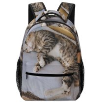 yanfind Children's Backpack Pet Box Pillow Tabby Whiskers Carton Furry Face Cat Fur Preschool Nursery Travel Bag