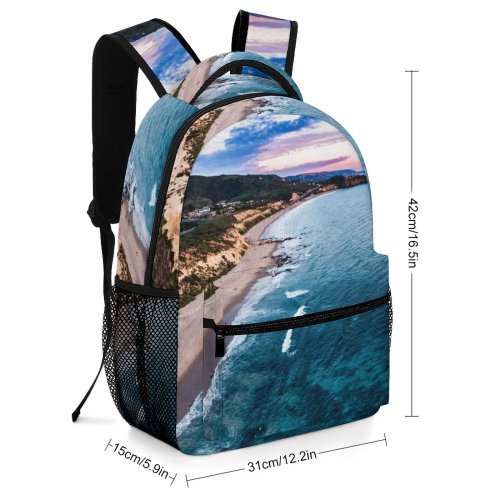 yanfind Children's Backpack Coast Promontory Outdoors Land Los Wilderness Landscape Angeles Sunrise Beach Scenery Images Preschool Nursery Travel Bag