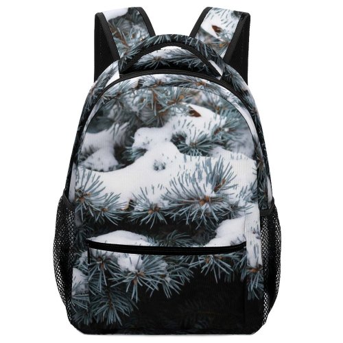 yanfind Children's Backpack Abies Birds Tree Pine Snow Plant Fir Larch Il Chicago Spruce Preschool Nursery Travel Bag