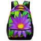 yanfind Children's Backpack Flower Wallpapers Images Domain Plant Waterlily Lotus Pond Purple Lily Public Preschool Nursery Travel Bag
