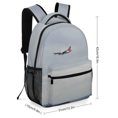 yanfind Children's Backpack Aircraft Ship Sky Sea Flight Ocean Airplane Clouds Preschool Nursery Travel Bag