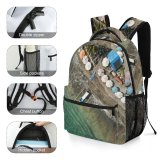 yanfind Children's Backpack Bali Tourism Beautiful City Umbrellas Vacation Aqua Landscape Daylight Travel  Beach Preschool Nursery Travel Bag