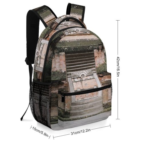 yanfind Children's Backpack Flagstone Arbour Garden Outdoors Slate Kota Gede Yogyakarta City Special Region Patio Preschool Nursery Travel Bag