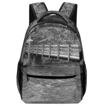 yanfind Children's Backpack Forest Highway Landscape Mountains Outdoors Outside River Road Rugged Scenic Span Preschool Nursery Travel Bag