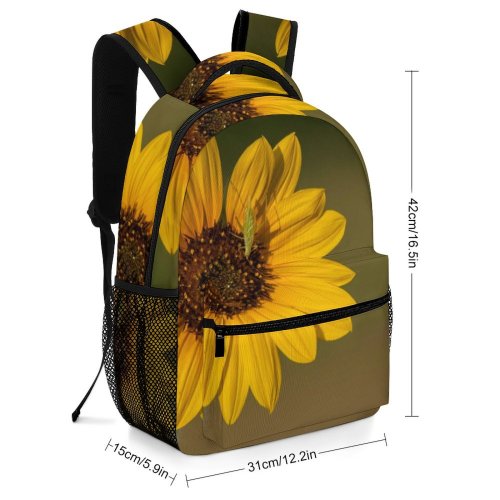 yanfind Children's Backpack Flower   Flora Plant Petal Daisies Daisy Bug Grass Hopper Depth Preschool Nursery Travel Bag