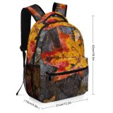 yanfind Children's Backpack Estland Plant Forest Creative Wald Pictures Fire Tree Leaves Maple Flame Preschool Nursery Travel Bag
