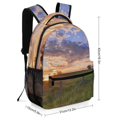 yanfind Children's Backpack Field Grassland Outdoors Countryside Rouse Hill Regional Park Nsw Australia Dusk Sunset Preschool Nursery Travel Bag