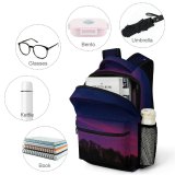 yanfind Children's Backpack Dawn Silhouette Minimal Tree Sky Night Sunset Exposure Dusk Preschool Nursery Travel Bag