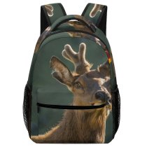 yanfind Children's Backpack Zealand Reindeer Cute Deer Moose Wildlife Preschool Nursery Travel Bag