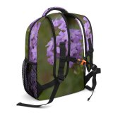 yanfind Children's Backpack Butterfly Monarch Flower Petals Purple Violet Daisy Leaves Plants Closeup Flowering Plant Preschool Nursery Travel Bag