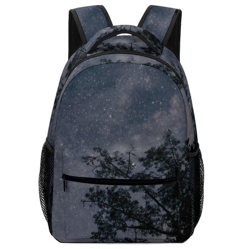 yanfind Children's Backpack Forest Space Galaxy Astronomy Scenic Starry Constellation Shot Sky Silhouette Universe Preschool Nursery Travel Bag
