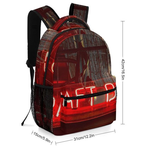 yanfind Children's Backpack Dark Design Illuminated Lights Evening Stock Wow Light Beer Restaurant Luminescence Bar Preschool Nursery Travel Bag