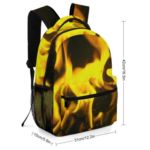 yanfind Children's Backpack Fire Light Stove Burning Fiere Heat Warm Winter Flame Bonfire Preschool Nursery Travel Bag