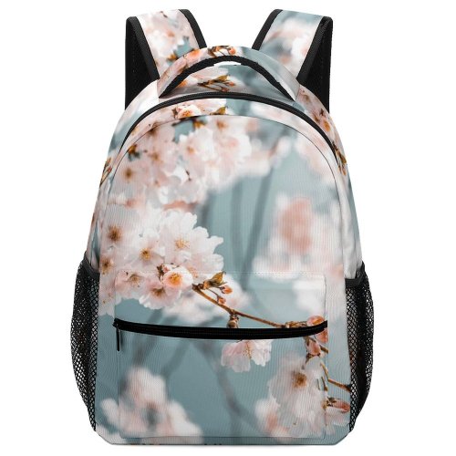 yanfind Children's Backpack Floral Delicate Branch Flowers Season Desktop Garden Cherry Flora Petals Mac Preschool Nursery Travel Bag