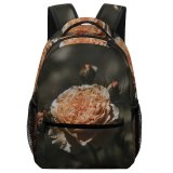 yanfind Children's Backpack Flower Rose Conifer Flora Plant Tree Petal Bud Detail Closeup Dark Peach Preschool Nursery Travel Bag