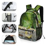 yanfind Children's Backpack  Focus Park Forest Landscape Light Macro Cement Outdoors Dried Leaves Art Preschool Nursery Travel Bag