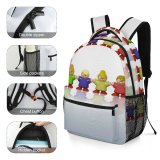 yanfind Children's Backpack Family Children Hands Together Share Sharing Diversity Community Society Generation Kindergarten Love Preschool Nursery Travel Bag