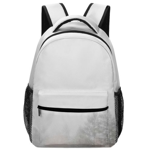 yanfind Children's Backpack Fog Grey Switzerland Zermatt Mist Tree Rock  Moody Landscape Travel Cliff Preschool Nursery Travel Bag
