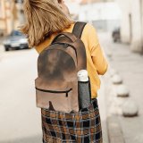 yanfind Children's Backpack Backlit Golden Dark Design Clouds Sunset Landscape Evening Travel Light  Transportation Preschool Nursery Travel Bag