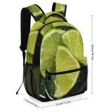 yanfind Children's Backpack Freshness Detox Refreshment Refreshing Lemon Juice Tropical Fruit Glass Lime Preschool Nursery Travel Bag
