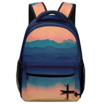 yanfind Children's Backpack Backlit For Beautiful Header Desktop Sunset Daylight Evening  Sunrise Boat Pretty Preschool Nursery Travel Bag