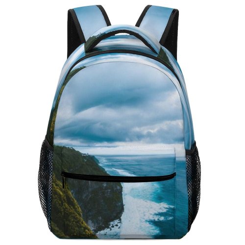 yanfind Children's Backpack Bay Beautiful Coast Vacation Scenery Coastline Clouds Sunset Landscape Daylight Travel Island Preschool Nursery Travel Bag