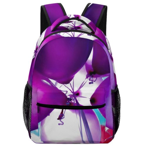 yanfind Children's Backpack  Balloon Purple Design Shining  Ball Colorful Light Surprise Outdoor Helium Preschool Nursery Travel Bag
