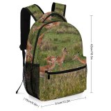yanfind Children's Backpack Grassland Barbaric Conservation Impala Deer Park Savanna Antelope Grass Herbivore Safari Gazelle Preschool Nursery Travel Bag