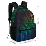 yanfind Children's Backpack  Vibrant Expressionism Dark Design Shining Artistic Rainbow Creativity Colorful Light Preschool Nursery Travel Bag