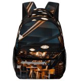 yanfind Children's Backpack Elegant Detail Lifestyle Beautiful Dark Design Chill Decor Illuminate Lamp Cozy Spacious Preschool Nursery Travel Bag