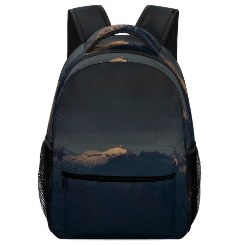 yanfind Children's Backpack Landscape Peak Pictures Outdoors Grey Snow Light Alessio Free Range Ray Preschool Nursery Travel Bag