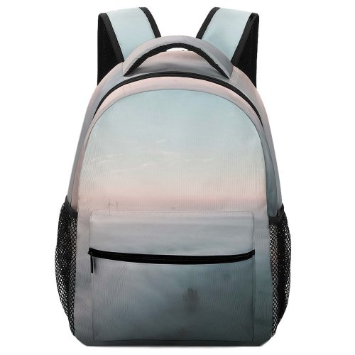yanfind Children's Backpack Fog Grey Outdoors Mist Sky Lathumse Veerweg  Velp Netherlands Mills Cloud Preschool Nursery Travel Bag