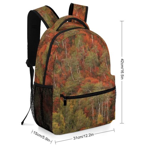 yanfind Children's Backpack Abies Bush Tree Leaves Plant Leaf Fir Free Woodland Fall Stock Preschool Nursery Travel Bag