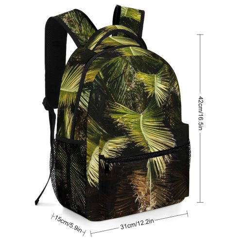 yanfind Children's Backpack Calming Old Plant Creative Plants Pictures Palo Serene Arecaceae Palm Tree Preschool Nursery Travel Bag