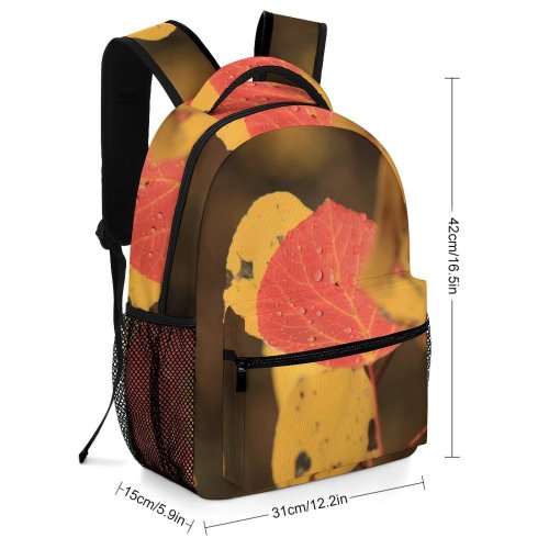 yanfind Children's Backpack Brighton Resort United States Autumn Leaves Leaf Foliage Birch Flora Plant Tree Preschool Nursery Travel Bag