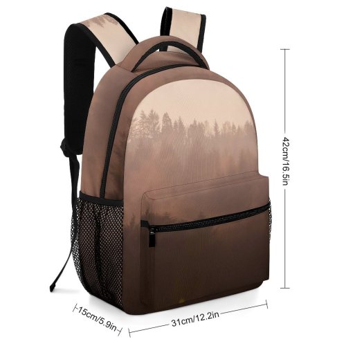 yanfind Children's Backpack Fog Outdoors Mist Schwarzwald Allemagne Autumn Landscape Haze Forest Deutschland Preschool Nursery Travel Bag