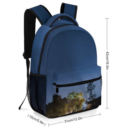 yanfind Children's Backpack Dark Exploration Lights Sunset Landscape Evening Travel Light Galaxy Astronomy Outdoors Scenic Preschool Nursery Travel Bag