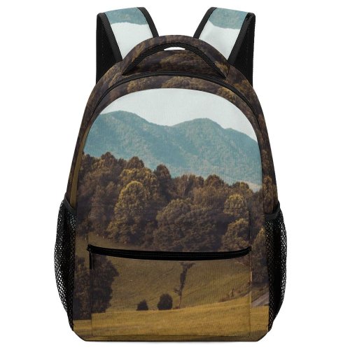 yanfind Children's Backpack Field Outdoors Grassland Slope Countryside Nickelsville Va Usa Art Mound Plant Tree Preschool Nursery Travel Bag