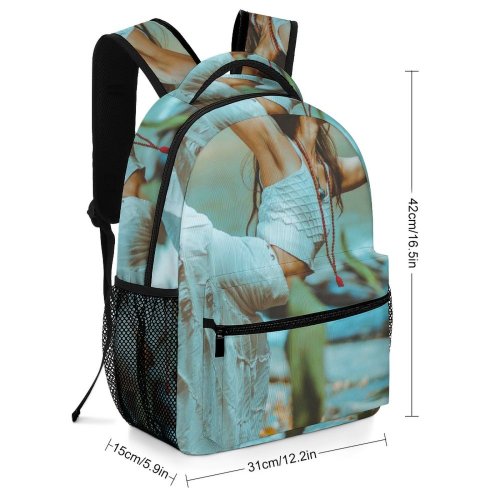 yanfind Children's Backpack Girl Stretch Grass Daylight Travel Leisure Flexibility Position River Yoga Outdoors Preschool Nursery Travel Bag
