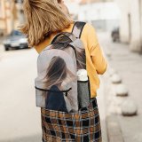 yanfind Children's Backpack Girl Golden Posing Clouds Sunset Blond Fashionable Landscape Photoshoot Hairstyle Youth Lady Preschool Nursery Travel Bag