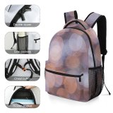 yanfind Children's Backpack  Focus Facebook Illuminated Lights Blurred Sparkle Abstract Round Bokeh Art Texture Preschool Nursery Travel Bag