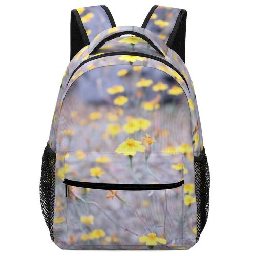 yanfind Children's Backpack Field Grassland Outdoors Countryside Farm Rural Meadow Plant  Flower Anemone Petal Preschool Nursery Travel Bag
