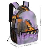yanfind Children's Backpack Bee Honey Insect Invertebrate Butterfly Purple Monarch Photo Preschool Nursery Travel Bag