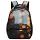 yanfind Children's Backpack  Bokeh Evening Travel Christmas City Dark String Buildings Lights Illuminated Defocused Preschool Nursery Travel Bag
