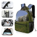 yanfind Children's Backpack Field Grassland Outdoors Countryside Farm Rural Meadow Grass Plant Novopolotsk Беларусь Pasture Preschool Nursery Travel Bag
