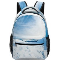 yanfind Children's Backpack Landscape Arctic Frost Pictures Winter Outdoors Snow Alps  Free Cloudy Preschool Nursery Travel Bag