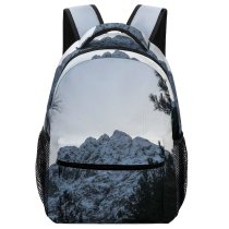 yanfind Children's Backpack Abies Pine Incredible Plant Forest Hour Spruce Pictures Grey Snow Preschool Nursery Travel Bag